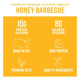 Chef's Cut Real Chicken Honey Barbecue Jerky, 2.5 Ounce (4 Pack)