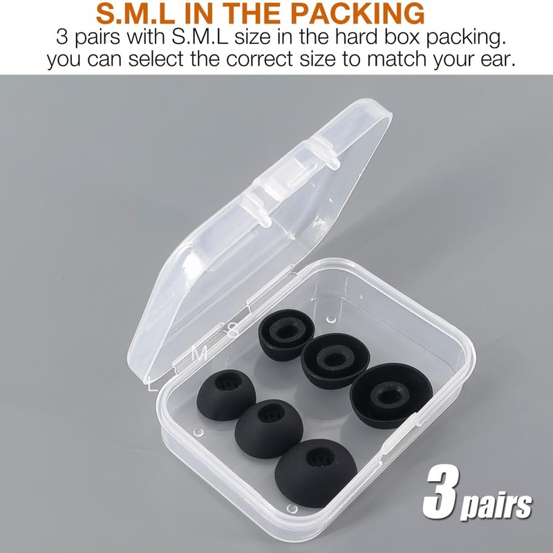 TENNMAK Replacement Silicone Eartips for Nothing & CMF Earbuds, 3