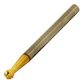 SK11 STCB-7 Shaft Diameter 0.1 inch (3 mm) Titanium Coated Carbide Rotary Bar for Ironworking, Round, 0.12 x 0.1 inches (3.0 x 3 mm)