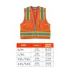 Ergodyne GloWear 8254HDZ Class 2 Heavy-Duty Surveyors Safety Vest ,Orange,