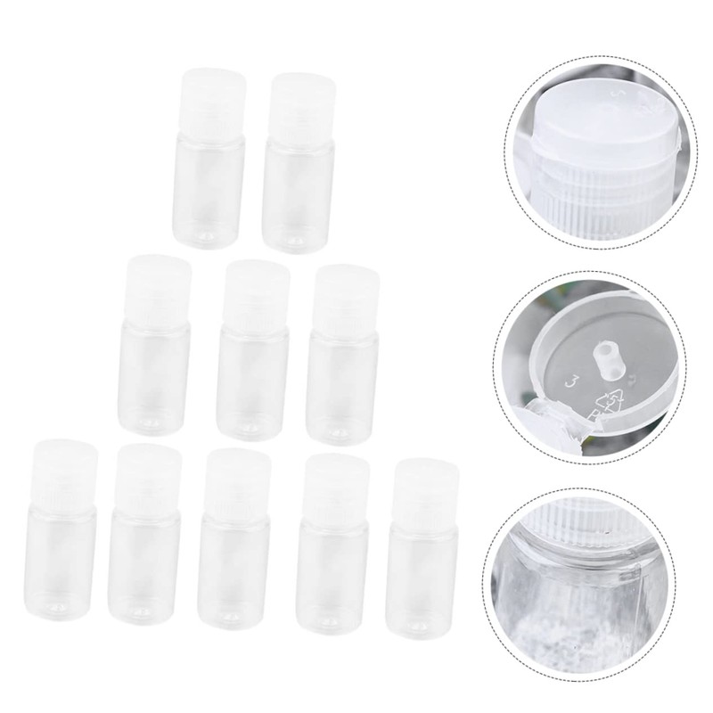 Ipetboom 24 Pack Travel Toiletry Bottles Compliant Flip Top Lotion