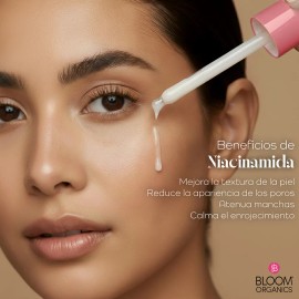 Niacinamida Bloom Organics Serum Facial Antimanchas 1 Pieza Todo Tipo De Piel Día/noche