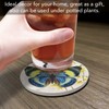 Thirstystone Flasher Butterfly Single Round Absorbent Stone Coaster with Protective