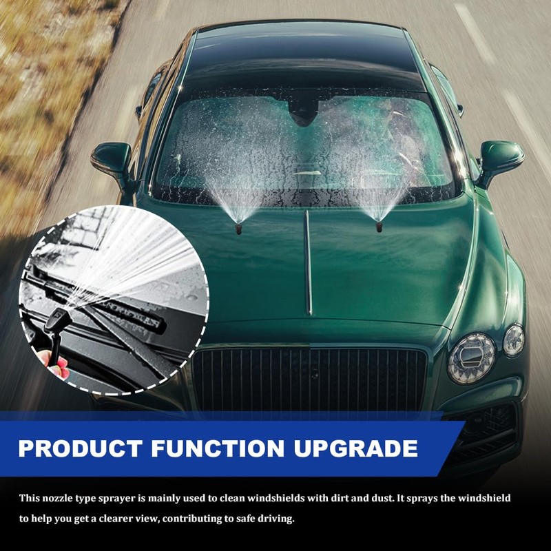 Lyxheth 2PCS Car Front Windshield Washer, Windshield Sprayer Nozzle, Windshield