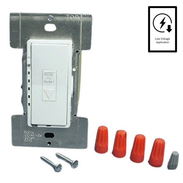 Leviton MLM06-1LW White Preset Mural Dimmer Switch Multi-Way 600VA Mag