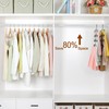 TOPIA HANGER 4 Tier Black Skirt Hangers for Women, Pants