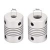sourcing map 5 Pieces 5 mm to 8 mm Aluminium