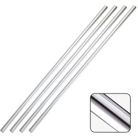 XIFOWE 4PCS 304 Stainless Steel Round Rod, 5/16" Diameter 12" Length Stainless Steel Bar for Crafts Metal Rods, Metal Solid Shaft Working Hobbies and DIY Model Industrial Manufacturing