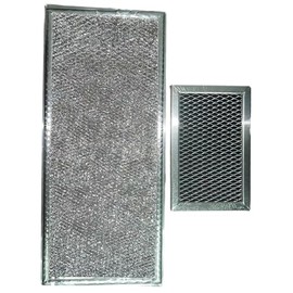 Microwave Grease&Charcoal Filter Set for GE JVM1750DP2BB,JVM1750DP2CC, JVM1750DP2WW,JVM1750EP2ES, JVM1750SP2SS,JVM1750STC01