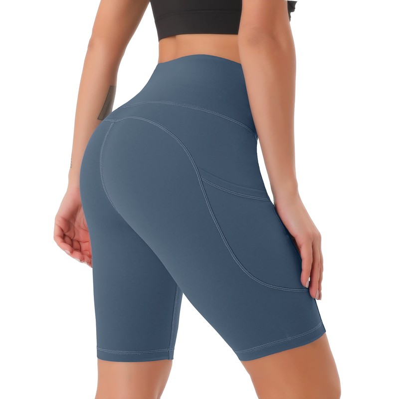 Persit Women's Short Leggings, Opaque Cycling Shorts with Pockets