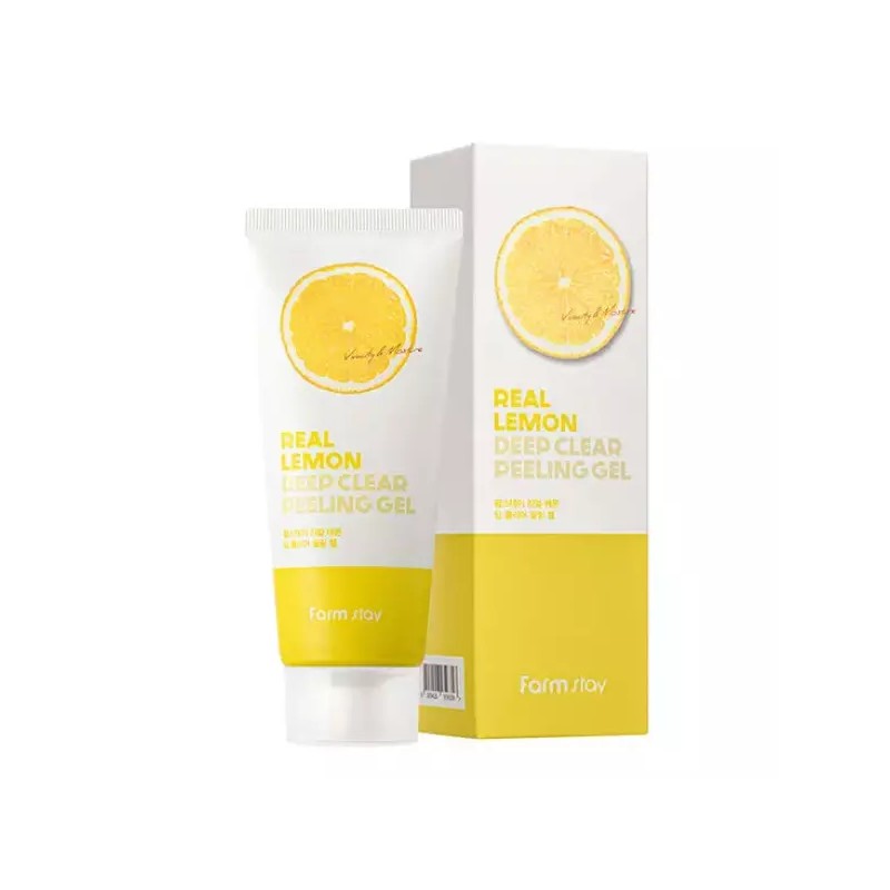 Farmstay 팜스테이 리얼 레몬 딥 클리어 필링젤 100ml Pamstay Real