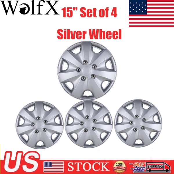 WOLFX 15" Premium Universal Wheel Rim Covers – Set of