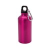 Aluminium Drinking Water Bottle with Screw cap and Carabiner, 400ml