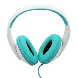 Connectland Stereo Wired Headphone & Microphone Lightweight 40mm Speaker Music Gaming Stylish Teal CL-AUD63035