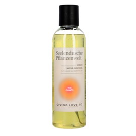 GIVING LOVE TO Natur-Duschgel "Seelendusche Pflanzenwelt" – Regeneratives Duschgel mit ätherischen Ölen (Mandarinen, Blutorange, Zitrone, Rosengeranie), 200ml – Gute Laune & Happiness