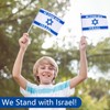 20 Pack Handheld Israel Flags, 5x8 Inch Small Mini Israeli