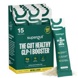Supergut Unflavored Prebiotic Fiber Nutritional Supplement 15 Servings
