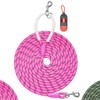 Codepets Heavy Duty Nylon Dog Leash 10FTx1/2in Pink with Comfortable