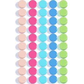 ZDZBLX Magnets for Magnetic Board, Strong Magnets, Fridge Magnets, Strong Magnets, Fridge Magnets, Mini Magnets, Small Magnet, Round Whiteboard Magnets (Macaroon, Pack of 50)