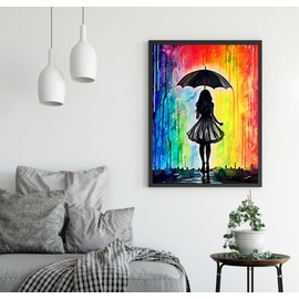 Diamond Painting Kits for Adults, Girls 5D DIY Diamond Art Kits Full Drill Diamond Dots for Gift Wall Decor and Relaxation Gem Arts 12x16 inch