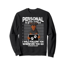 Rottweiler mug shot guilty dog Sweatshirt