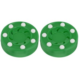 2 pcs Roller Hockey Pucks Hockey Game Street Hockey Pucks Outdoor Indoor Use