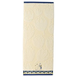 Marushin Moomin Face Towel, Floral Lace, 100% Cotton, Antibacterial and Odor Resistant, 1405028100, Approx. 13.4 x 31.5 inches (34 x 80 cm)