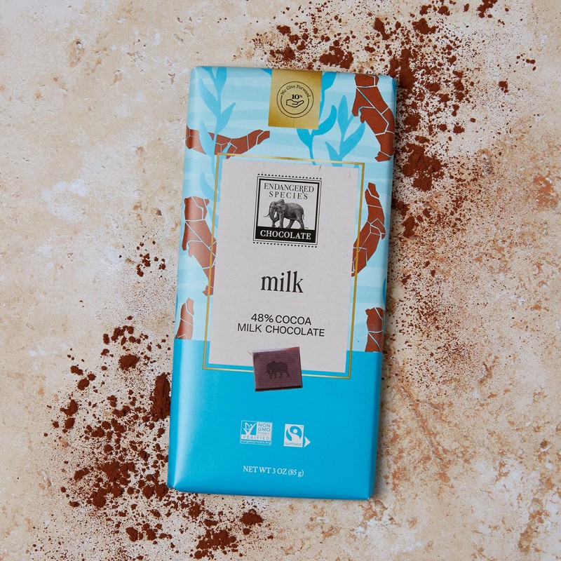 Endangered Species Milk Chocolate Bar (48% cocoa)
