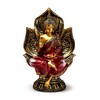 Puckator Buddha Thailandese Seduto - Oro e Rosso - Fiore