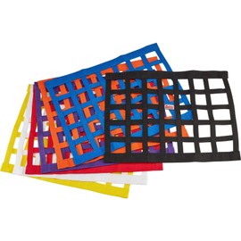 Safety Racing 18x24 Ribbon Style Window Net, Durable Nylon/Polyester, Ideal for Racing Cockpits, 1" Webbing, Installation Kit Sold Separately, Approved by Most Racing Associations