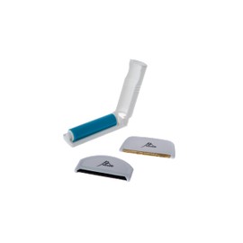 Pasuno 2 White Pullover Cashmere Wool Combs for Fine Knitwear, Wool Comb Made of Copper and Mesh Metal, Complete with Mini Bag Lint Roller Ideal Combo Pilling Lint Remover