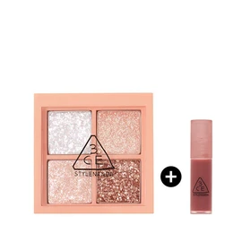 3CE 3CE Mini Multi Eye Color Palette (Glitter) (Increased) Blur Water Tint Mini 1.5g (Random), DIAMOND GLINT