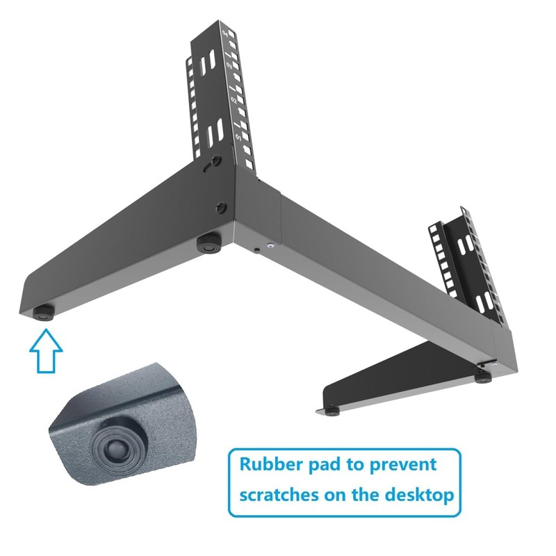 JINGCHENGMEI 4U Desktop Network Rack 19 inches Small Open Frame