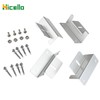 Hicello 4PCS Solar Panel Bracket, Silver Aluminum Z Bracket, Solar