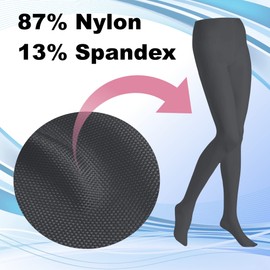 Butterfly EMEM Apparel Women's Ladies Plus Size Queen Opaque Footed Tights Fashion Hosiery Stockings Grey 3X