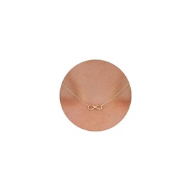 VRIUA Gold Linked Pendant Necklace Dainty 14K Gold Choker Necklace for Women Minimalist Gold Necklace Everyday Jewelry