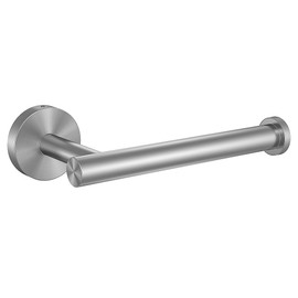 Kitsure Toilet Paper Holder Wall Mount - Sturdy Round Matte Black Toilet Paper Holder for Mega Roll, Premium 304 Stainless Steel Toilet Paper Roll Holder for Bathroom, Washroom, Silver1