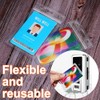 QEQSHQO 10 Pack Vertical ID ID Card Sleeves Waterproof Durable