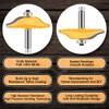 OLETBE 3 PCS Router Bit Set, 1/2-Inch Shank Round Over