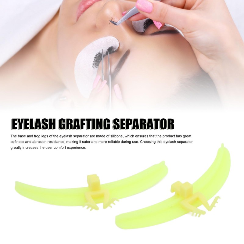Eyelash Separator Tool, Silicone Base, Washable, Reusable, Smoother for Beauty