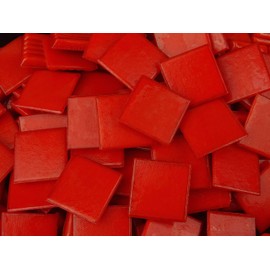 75 Pack Red 20mm Vitreous Mosaic Tiles