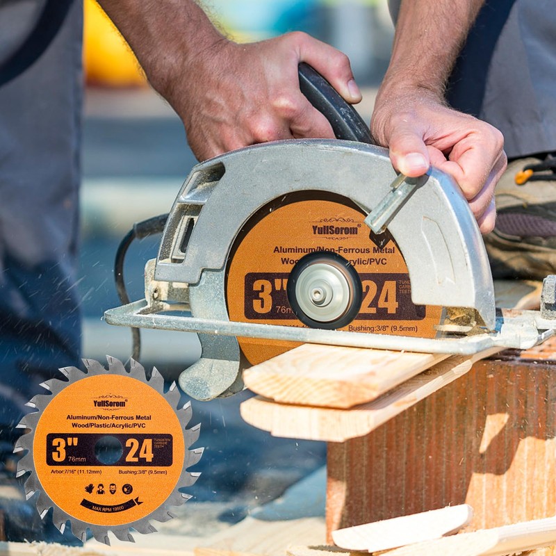 3 Inch Carbide Circular Saw Blade, 24 Tooth and 36