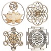 Unbranded Set of 4 Sacred Geometry Hanging Symbols ZenVizion