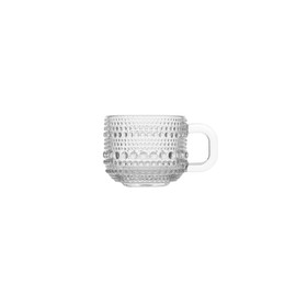 Fortessa Jupiter Glass, 3 Ounce Espresso Cup (Set of 6), Clear