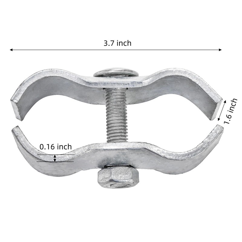WRINGKIT 10 Pack Dog Kennel Clamps, 1-3/8" Chain Link Fence