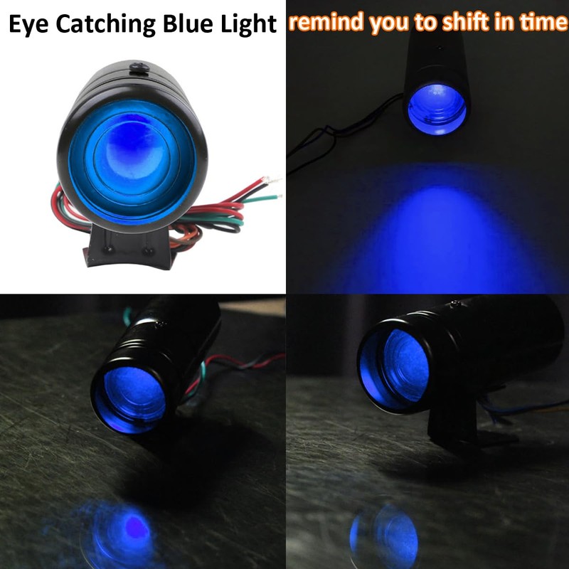 LKRXW Tacho Gauge Shift Light Car Adjustable Tachometer Shift Alarm