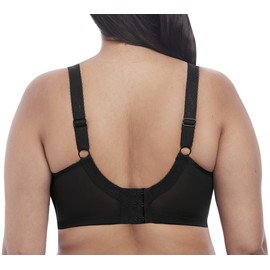 Elomi Women's EL4030 Plus-size Cate Underwire Full Cup Banded Bra, Black, 38JJ