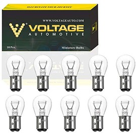 Voltage Automotive 1034 Brake Tail Light Bulb, Incandescent, Box of 10