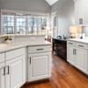 Fulgente Euro Cabinet Handles Flat Black 10 Pack, Hole Spacing: