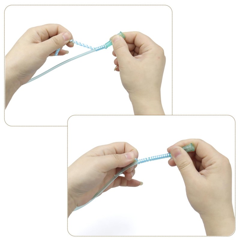 10 Pack Oxygen Tube Support Crimp Straightener for Portable Oxygen